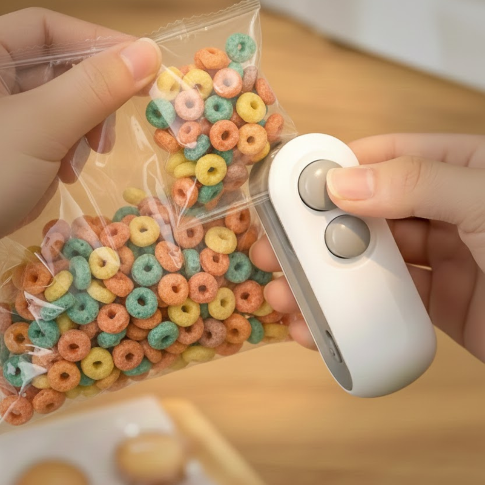 Keep Your Food Fresh with the Mini Portable Heat Sealer!