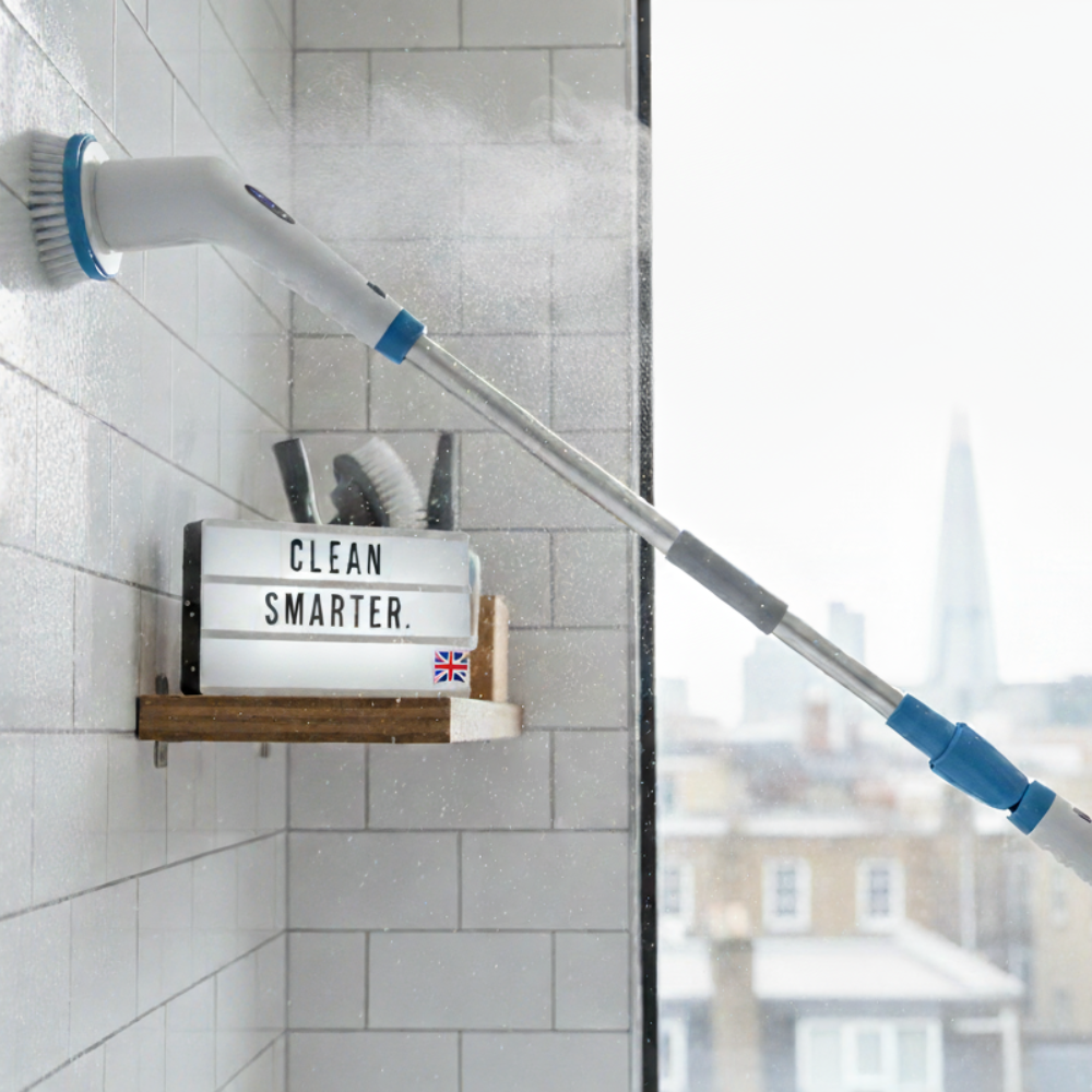 Deep and Easy Cleaning with the 10-in-1 Electric Brush – 360° Intelligent Rotation!