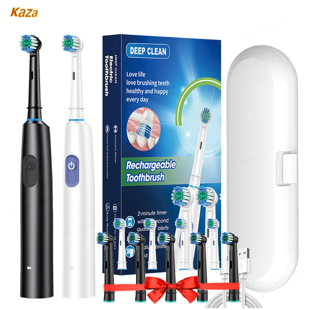 Bright Smile and Impeccable Oral Health with the Rotary Electric Toothbrush!