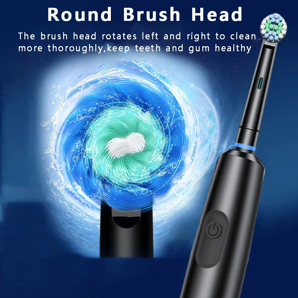 Bright Smile and Impeccable Oral Health with the Rotary Electric Toothbrush!
