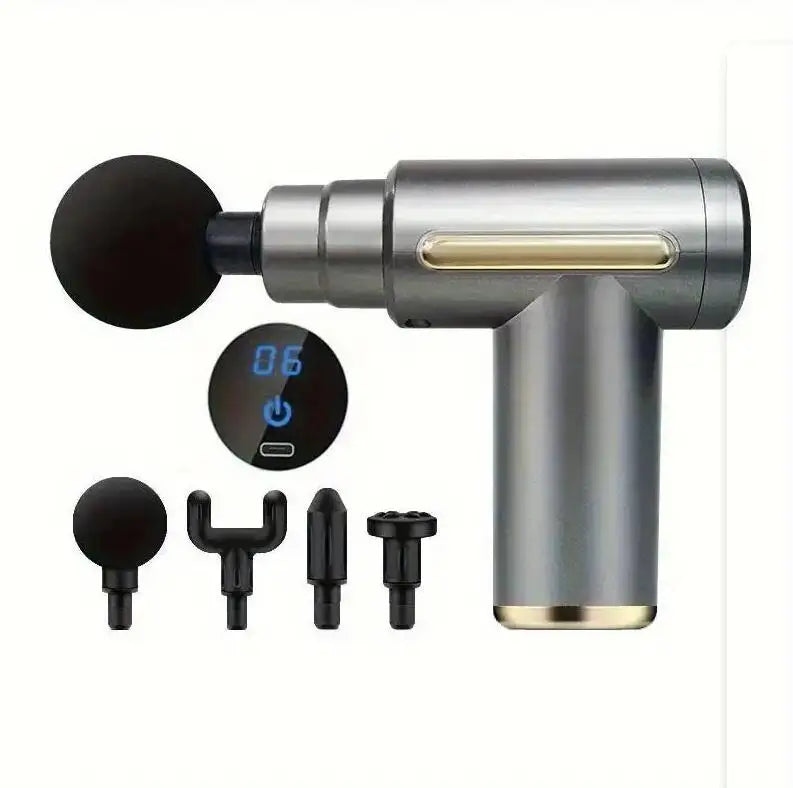 Instant Relief Anywhere with the Rechargeable Massage Gun!